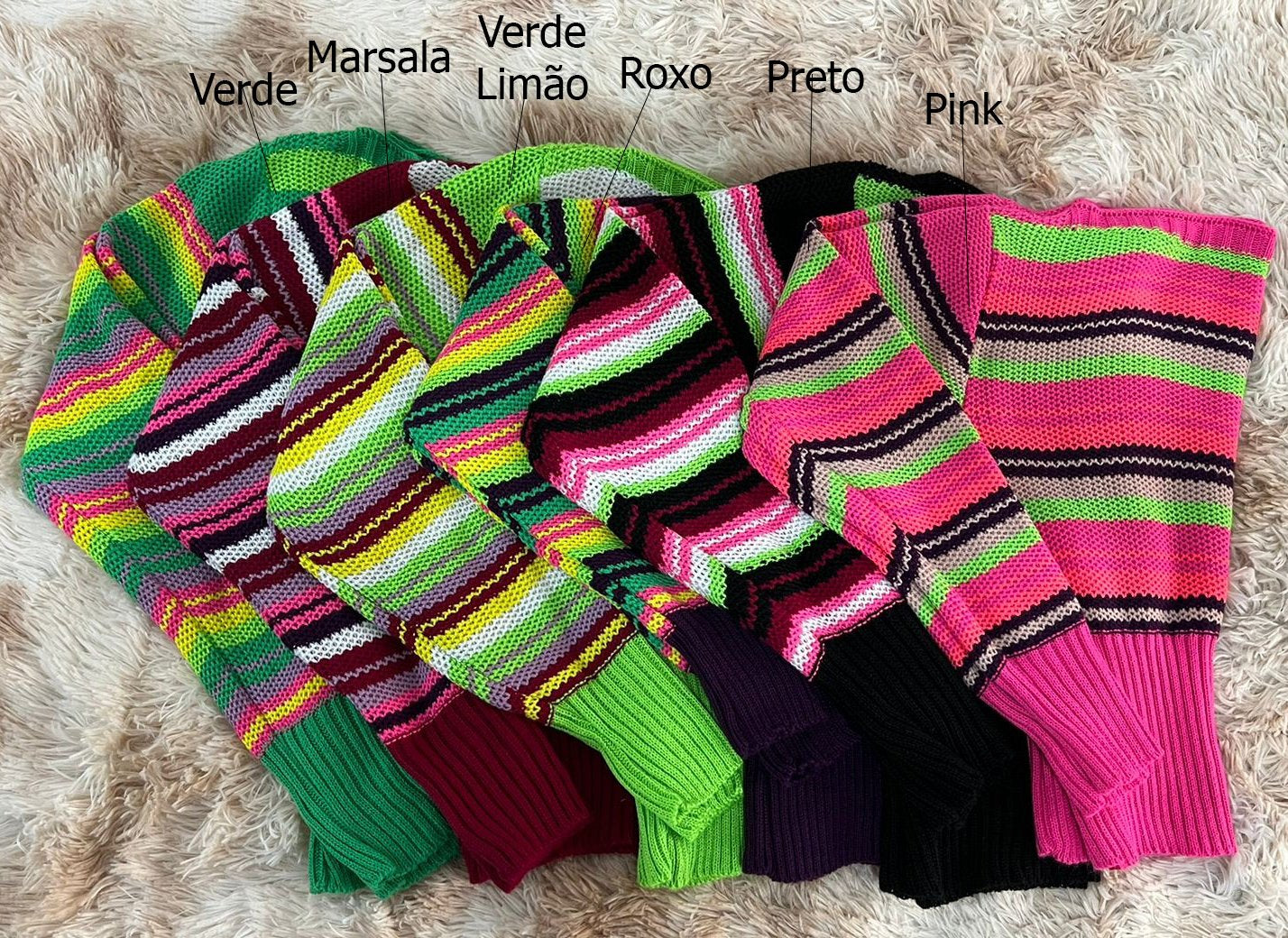 Cropped Tricot Listrado Canoa