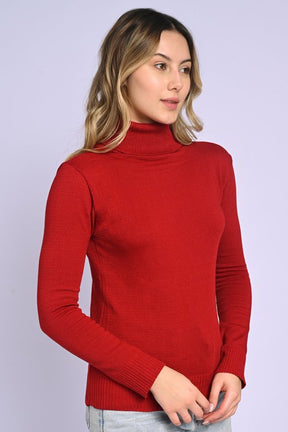 Blusa Tricot Manga Longa Gola Cacharrel Básica