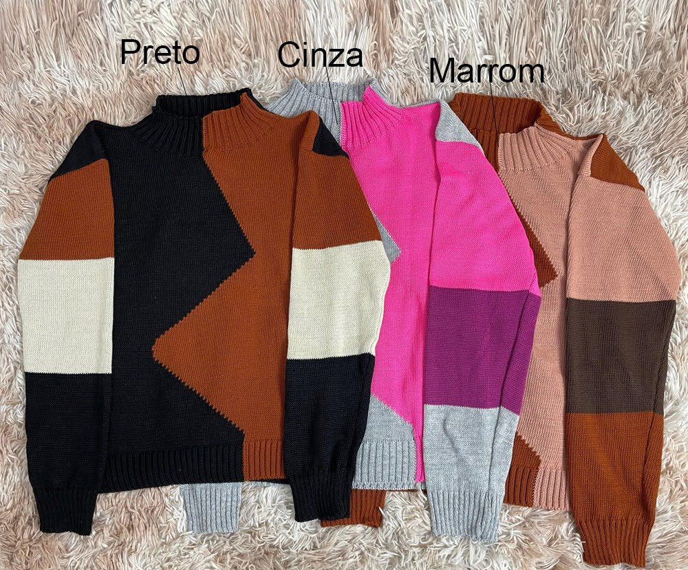 Blusa Tricot Manga Longa Intárcia