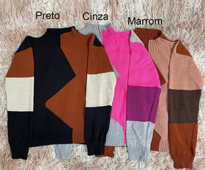 Blusa Tricot Manga Longa Intárcia